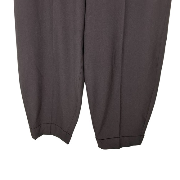 Zara Women's Balloon Fit Ankle Pants-High Waist Relaxed Fit-Dark Navy- Size XS - Picture 7 of 12